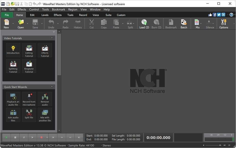 WavePad screenshot 1