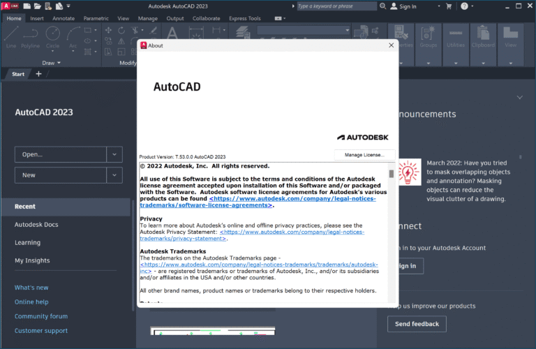 AutoCAD 2023 Screenshot 1