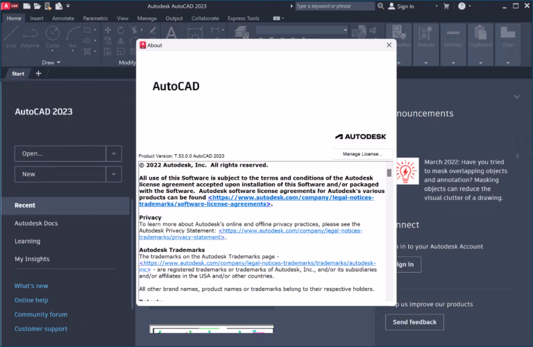 AutoCAD 2023 Screenshot 1
