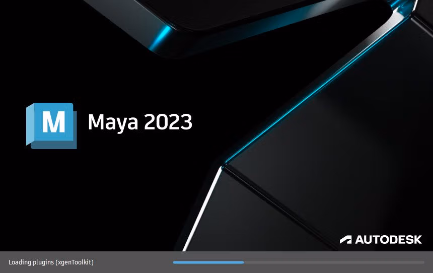 Autodesk Maya 2023 loading screen