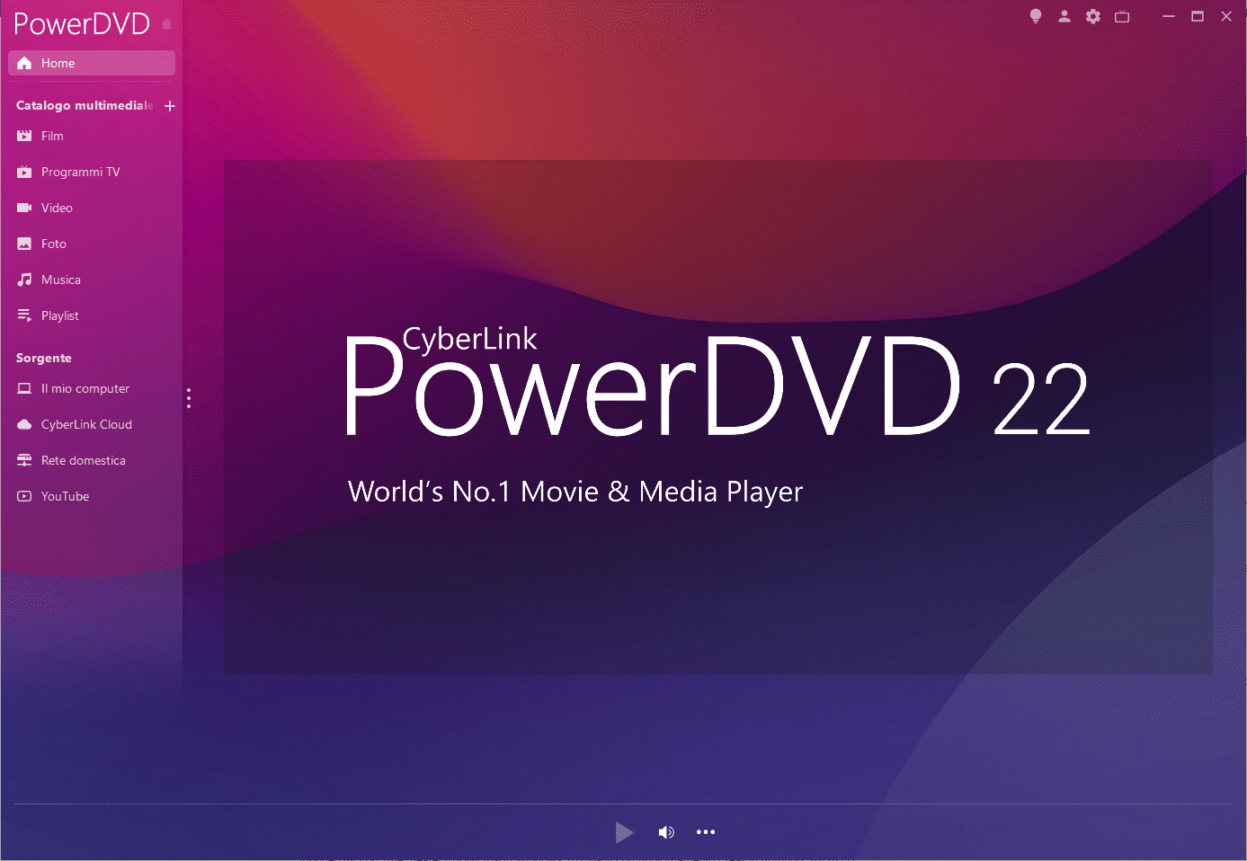 Cyberlink PowerDVD 22 screenshot