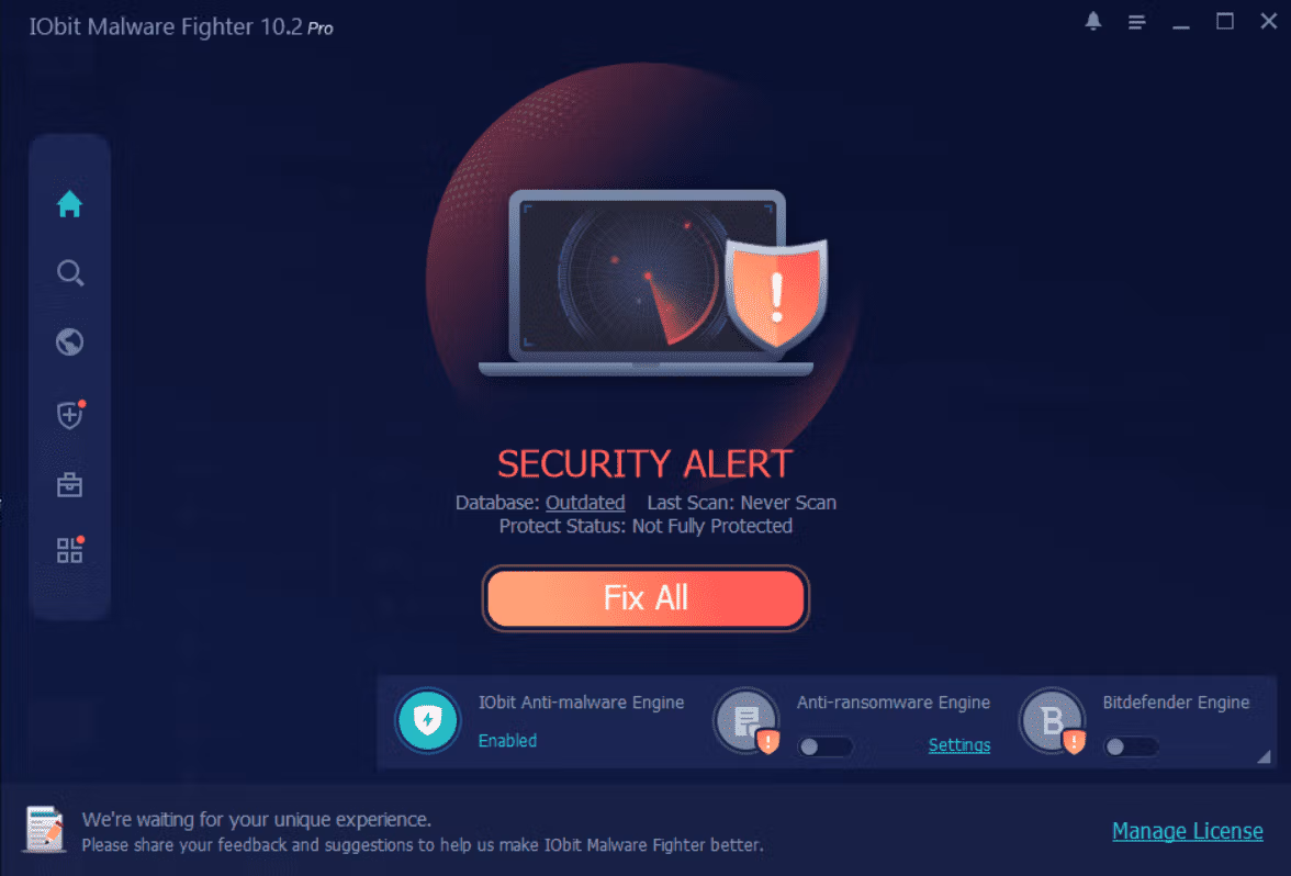 IObit Malware Fighter Pro 10 Screenshot