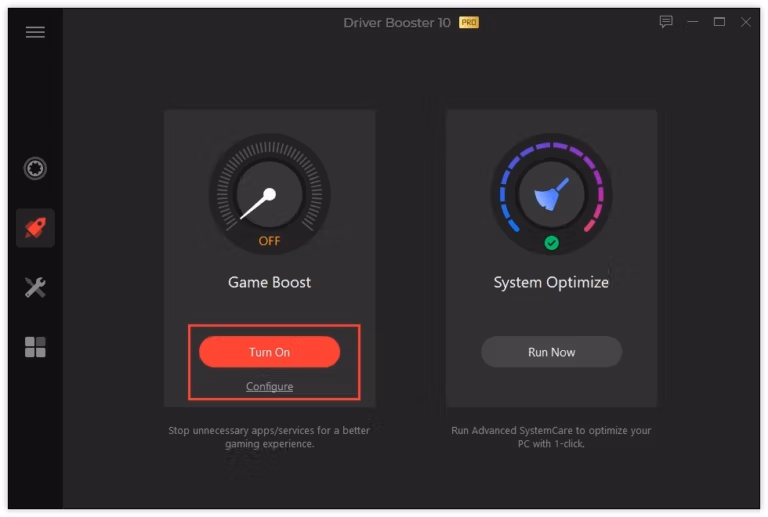 Driver Booster Pro 10 game boost