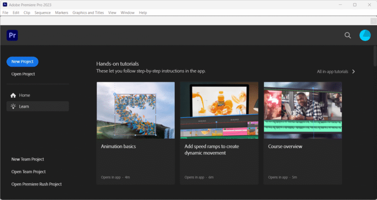 Adobe Premiere Pro 2023 Screenshot 1