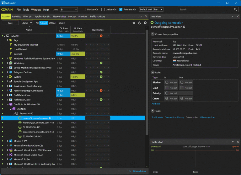 NetLimiter 5 Screenshot