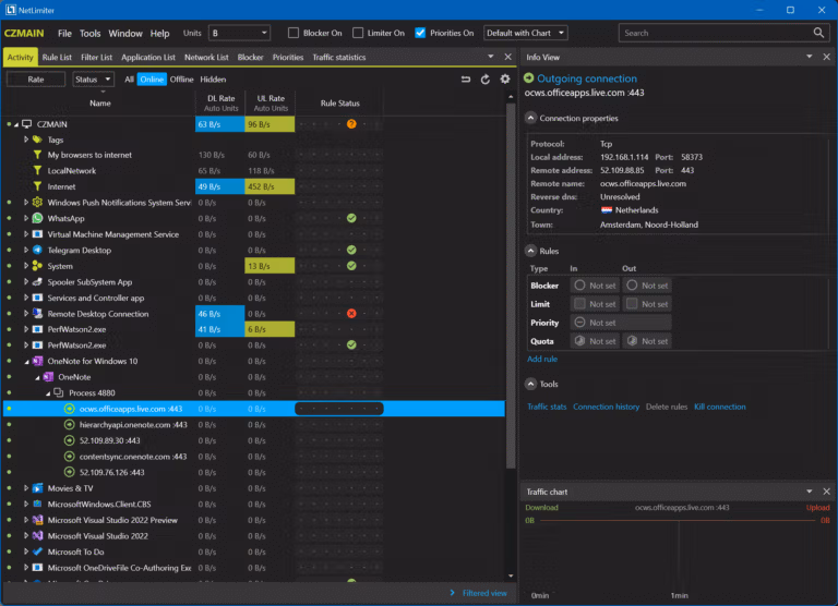 NetLimiter 5 Screenshot