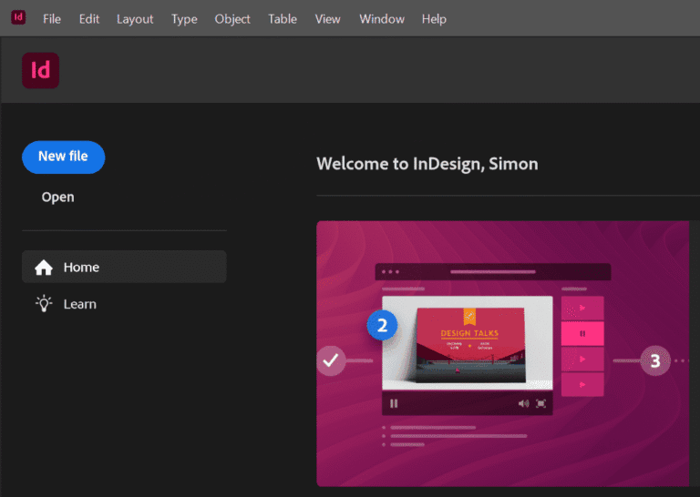Adobe InDesign 2023 screenshot