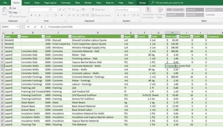 excel feature