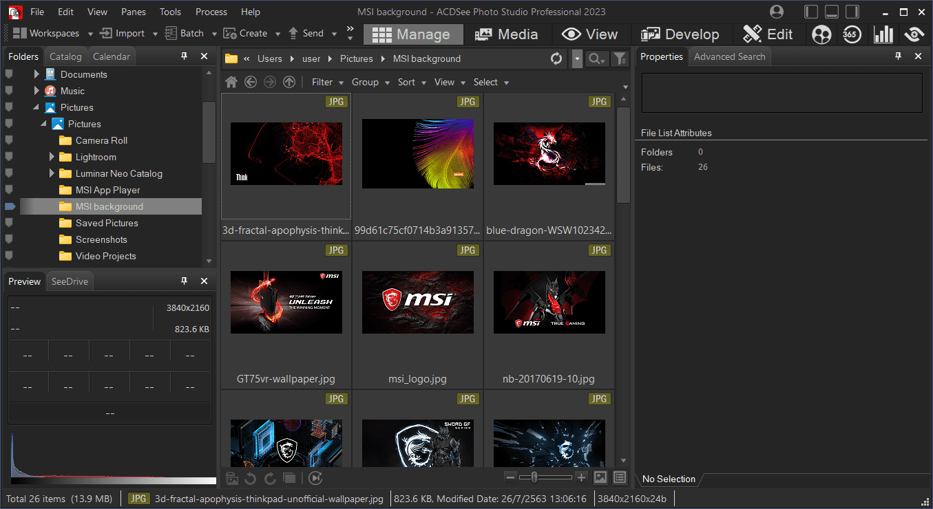 ACDSee Pro 2023 Screenshot