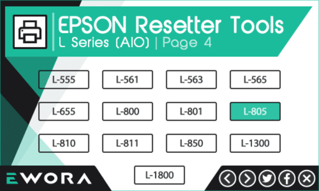 โปรแกรมเคลียร์ซับหมึก EPSON L series AIO