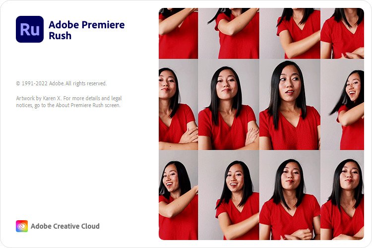 Adobe Premiere Rush 2023 logo