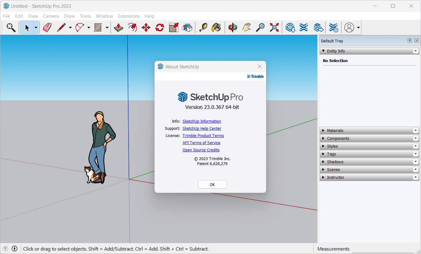 SketchUp Pro 2023 Screenshot