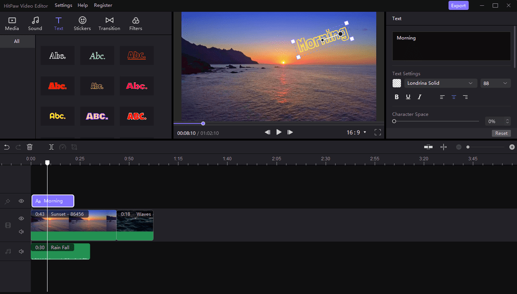 HitPaw VideoEditor screenshot 2