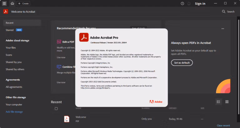 Adobe Acrobat Pro DC 2023 Screenshot 2