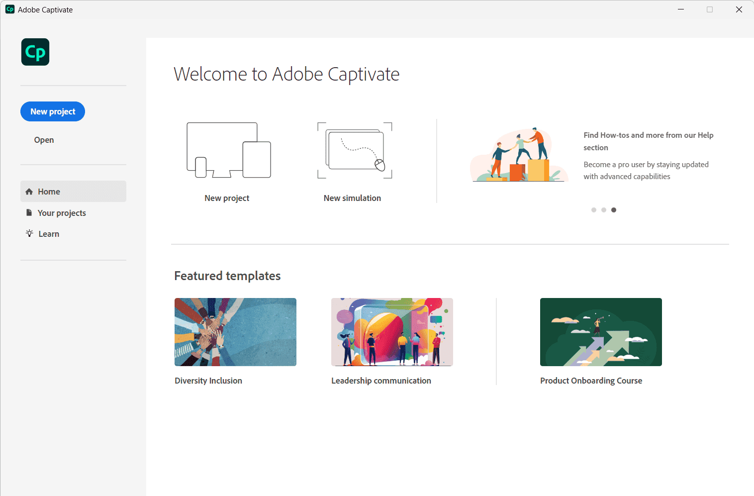 Adobe Captivate 2023 Screenshot