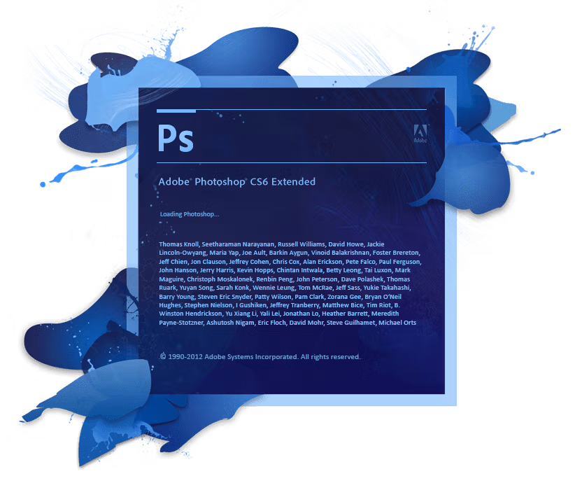 Photoshop CS6 Splash Screen
