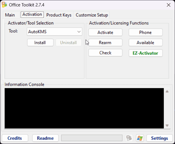 Microsoft Toolkit Screenshot 2