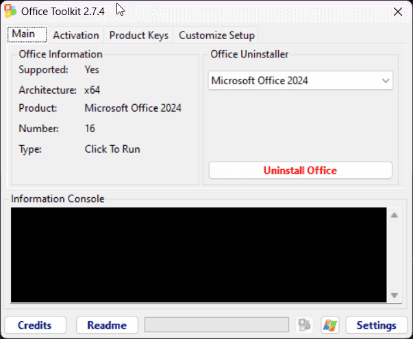 Microsoft Toolkit Screenshot 1