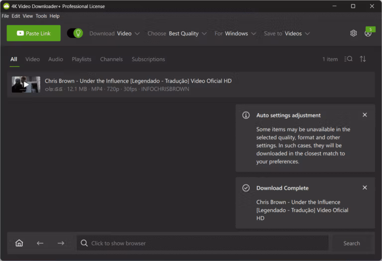 4K Video Downloader Plus Screenshot