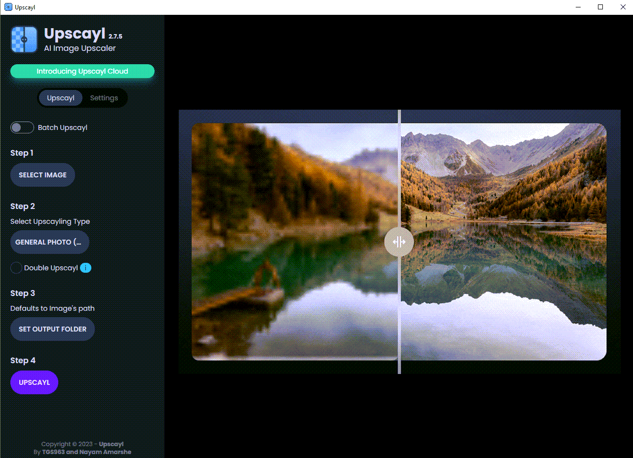 Upscayl screenshot