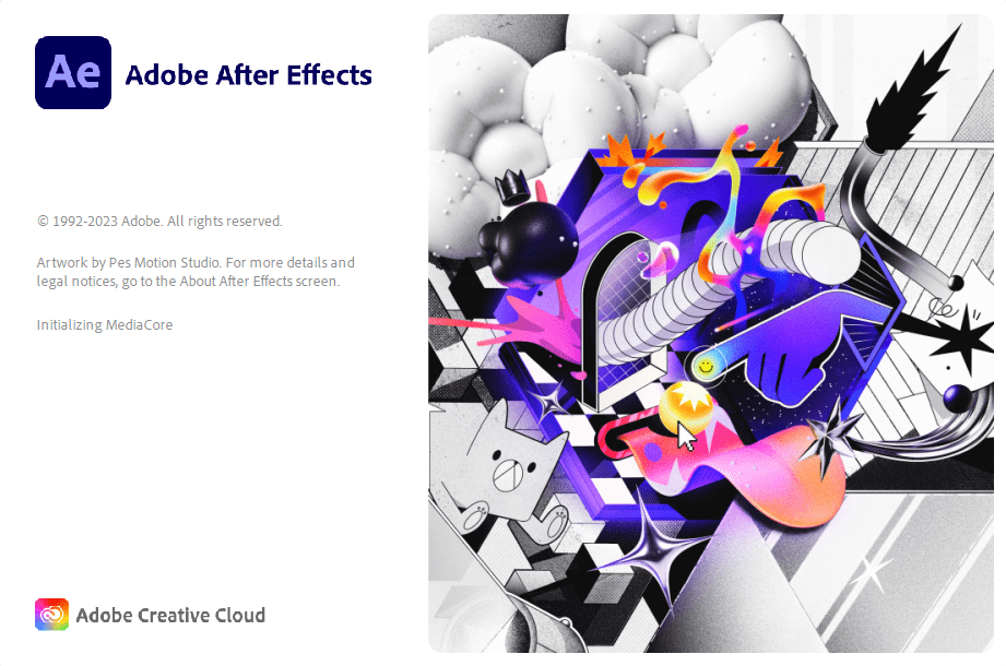 Adobe After Effects 2024 Loading Screen