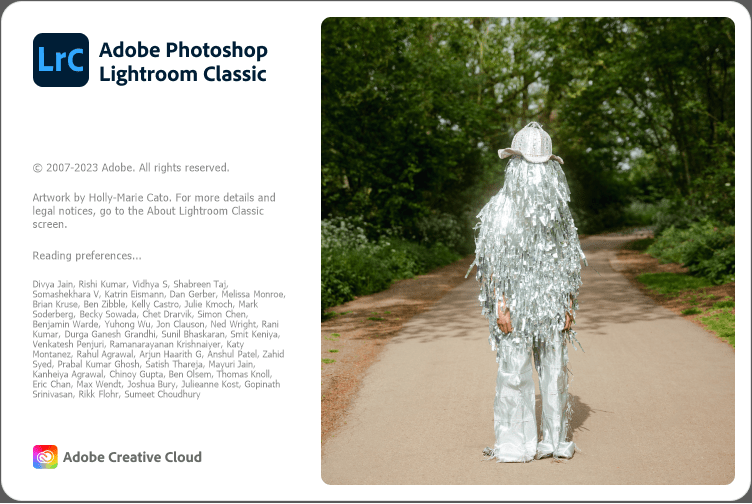 Adobe Lightroom Classic 2024 Loading Screen