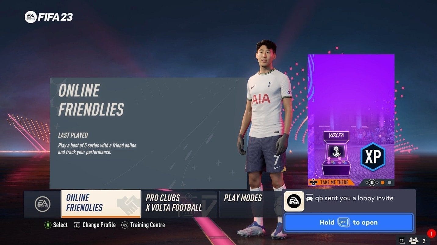 fifa 23 crossplay volta friendlies