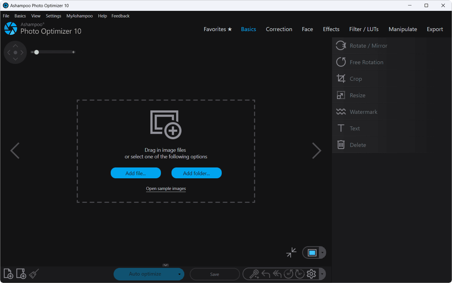 Photooptimizer screenshot
