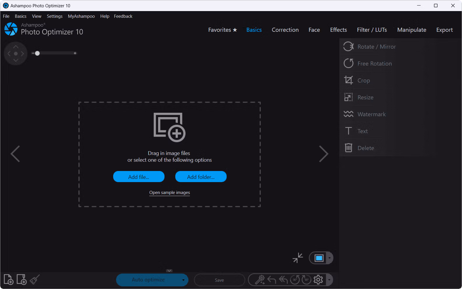 Photooptimizer screenshot