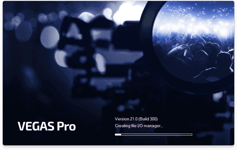 MAGIX VEGAS Pro 21 Loading Screen