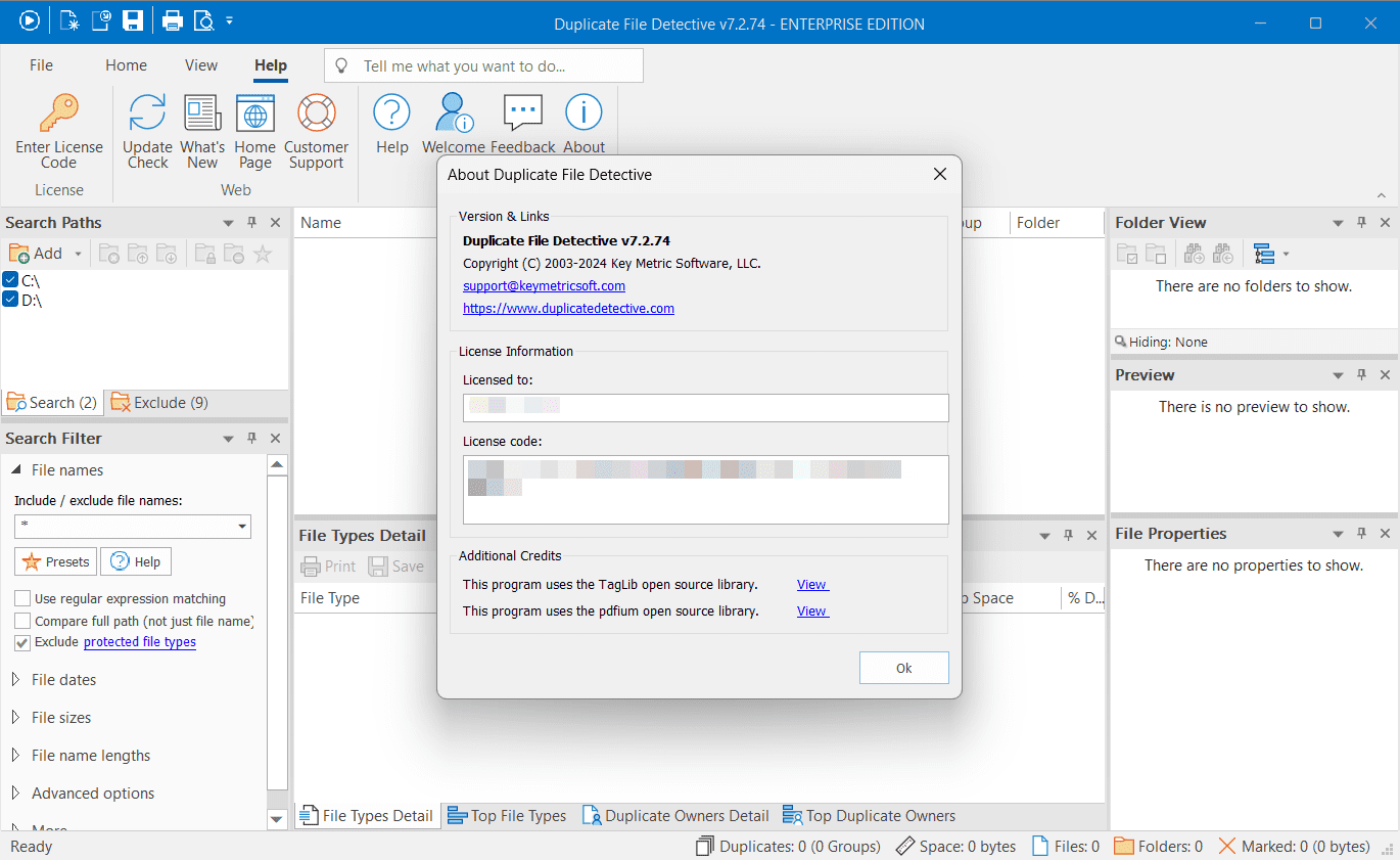 Duplicate File Detective screenshot