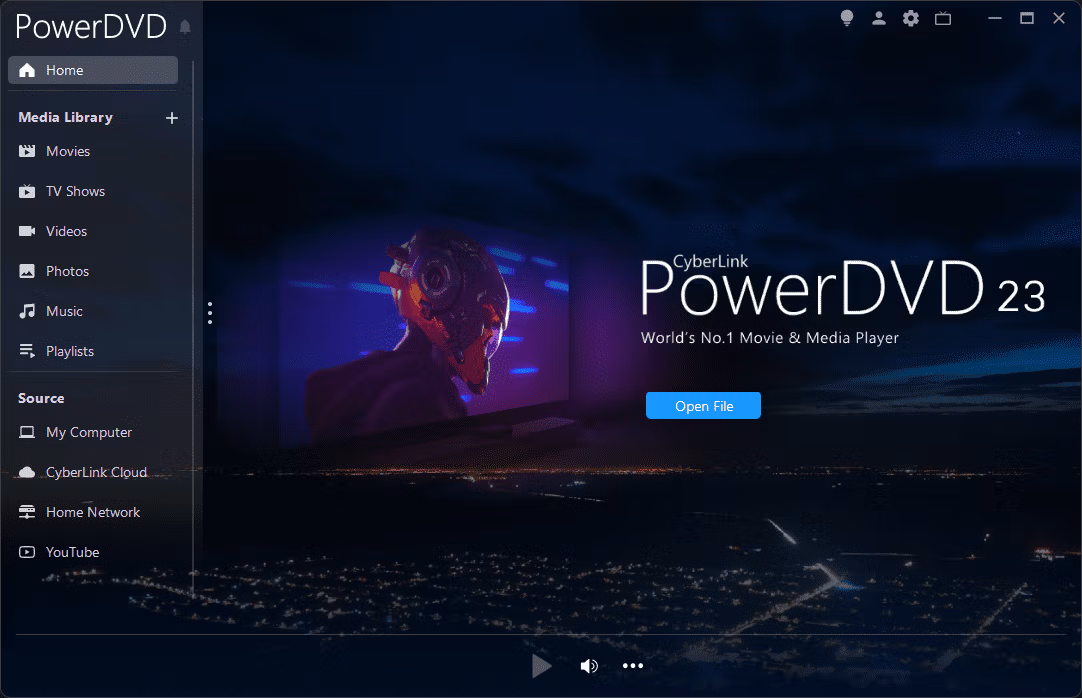 CyberLink PowerDVD 23 Screenshot