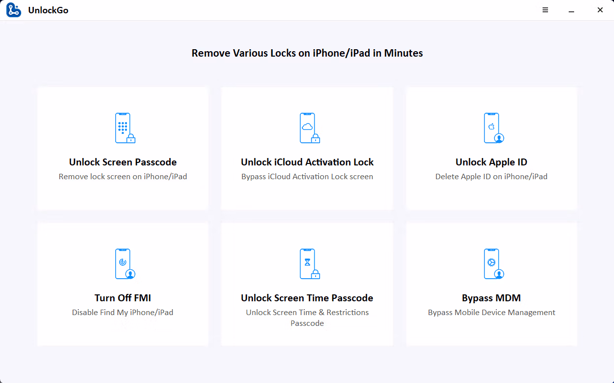 iToolab UnlockGo screenshot