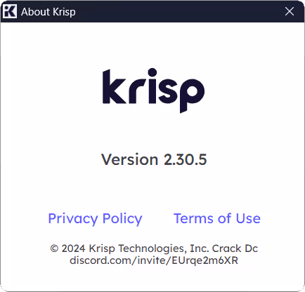 krisp version