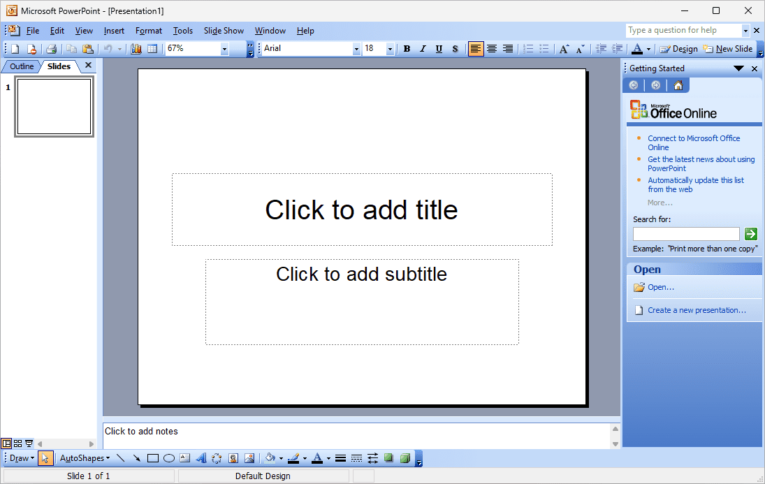 PowerPoint 2003 English