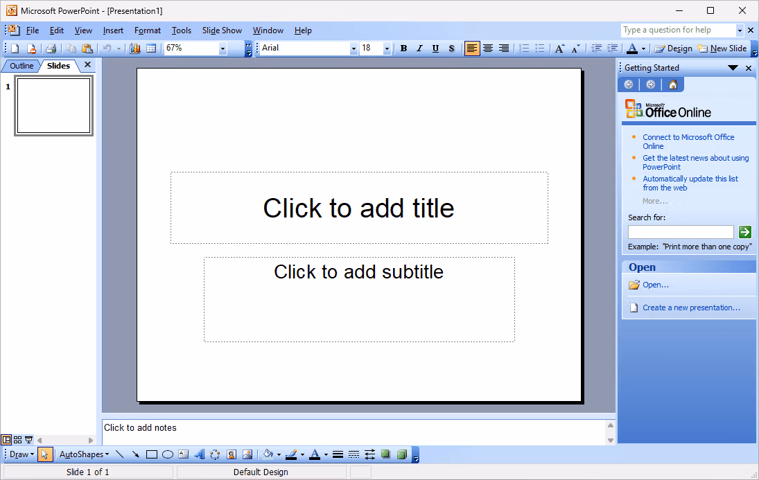 PowerPoint 2003 English