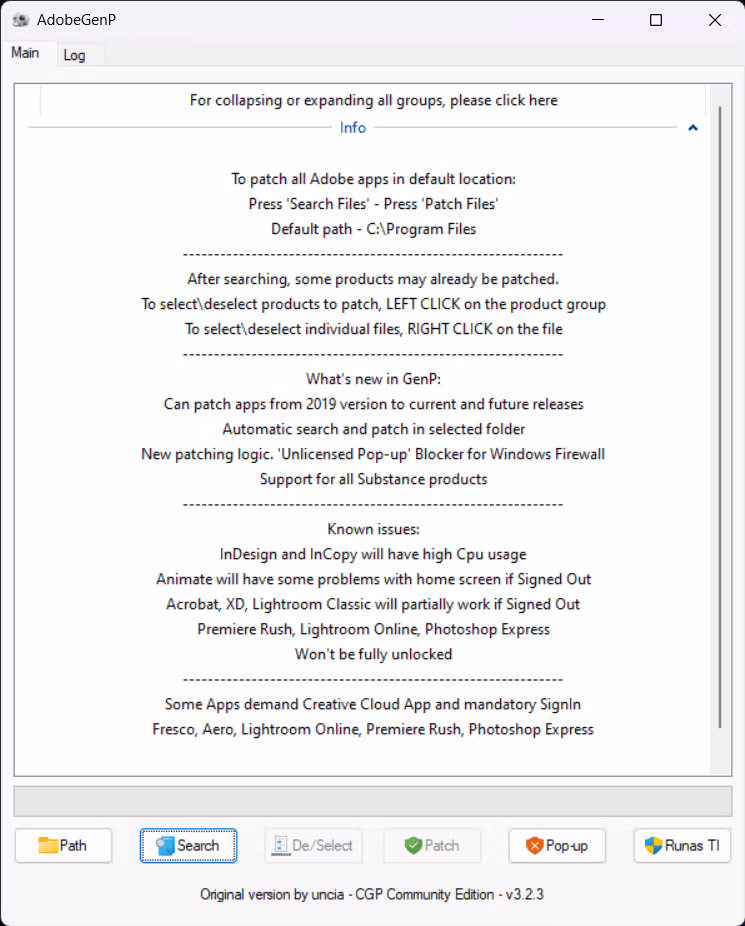 AdobeGenP Screenshot
