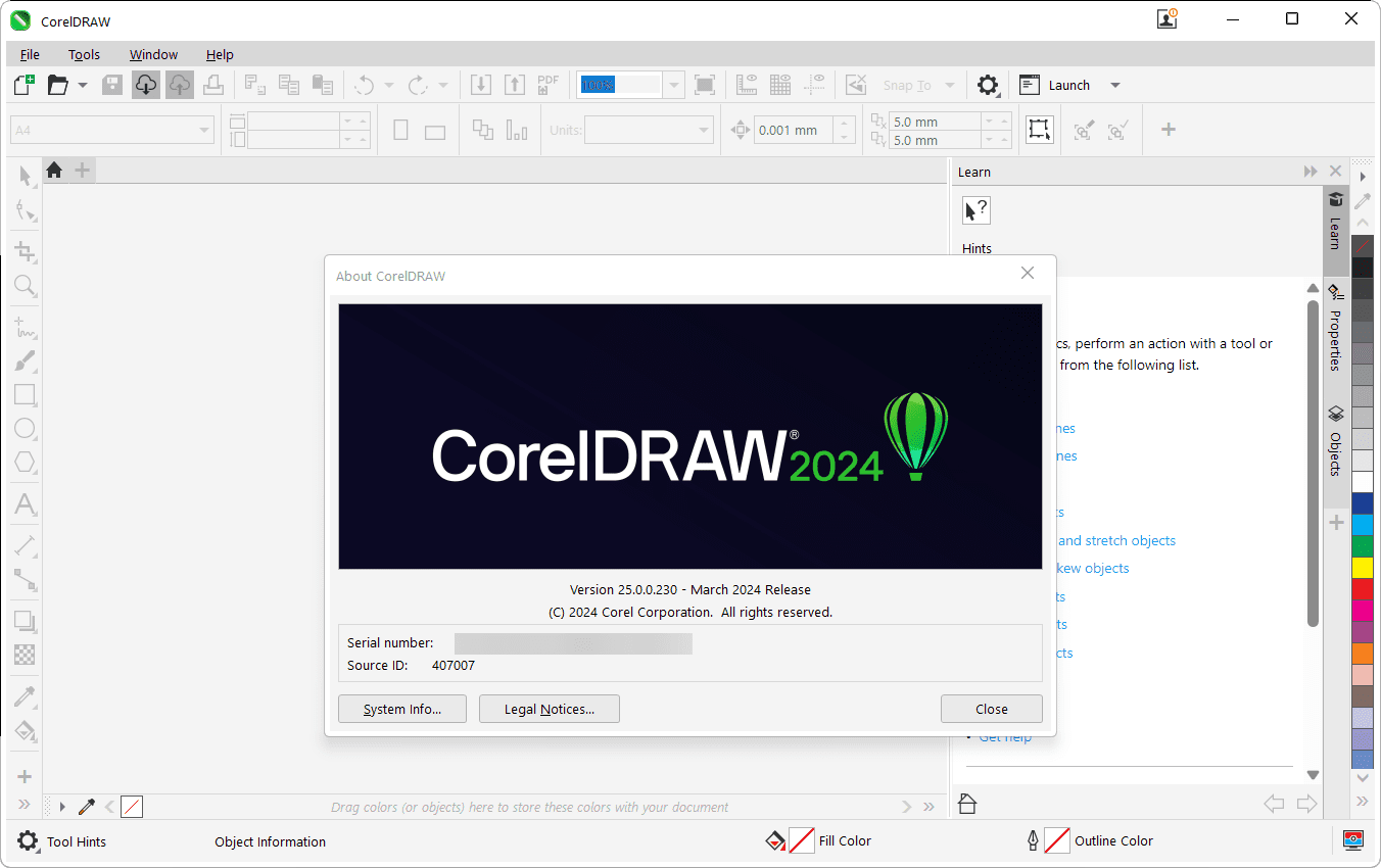 CorelDRW 2024 Screenshot
