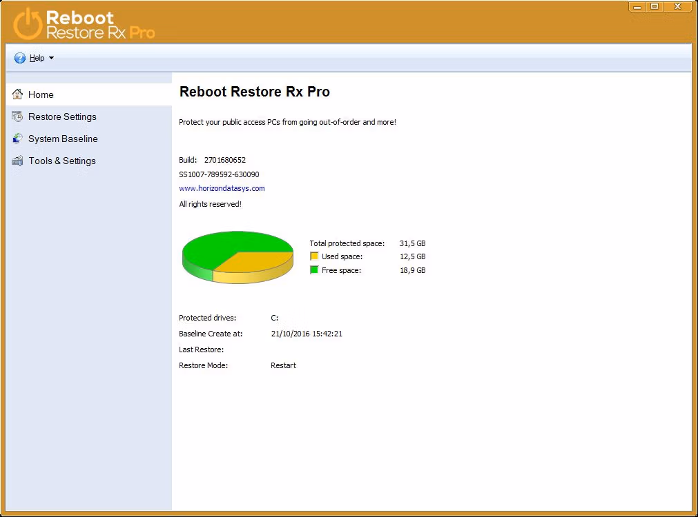 Reboot Restore Rx Pro Screenshot