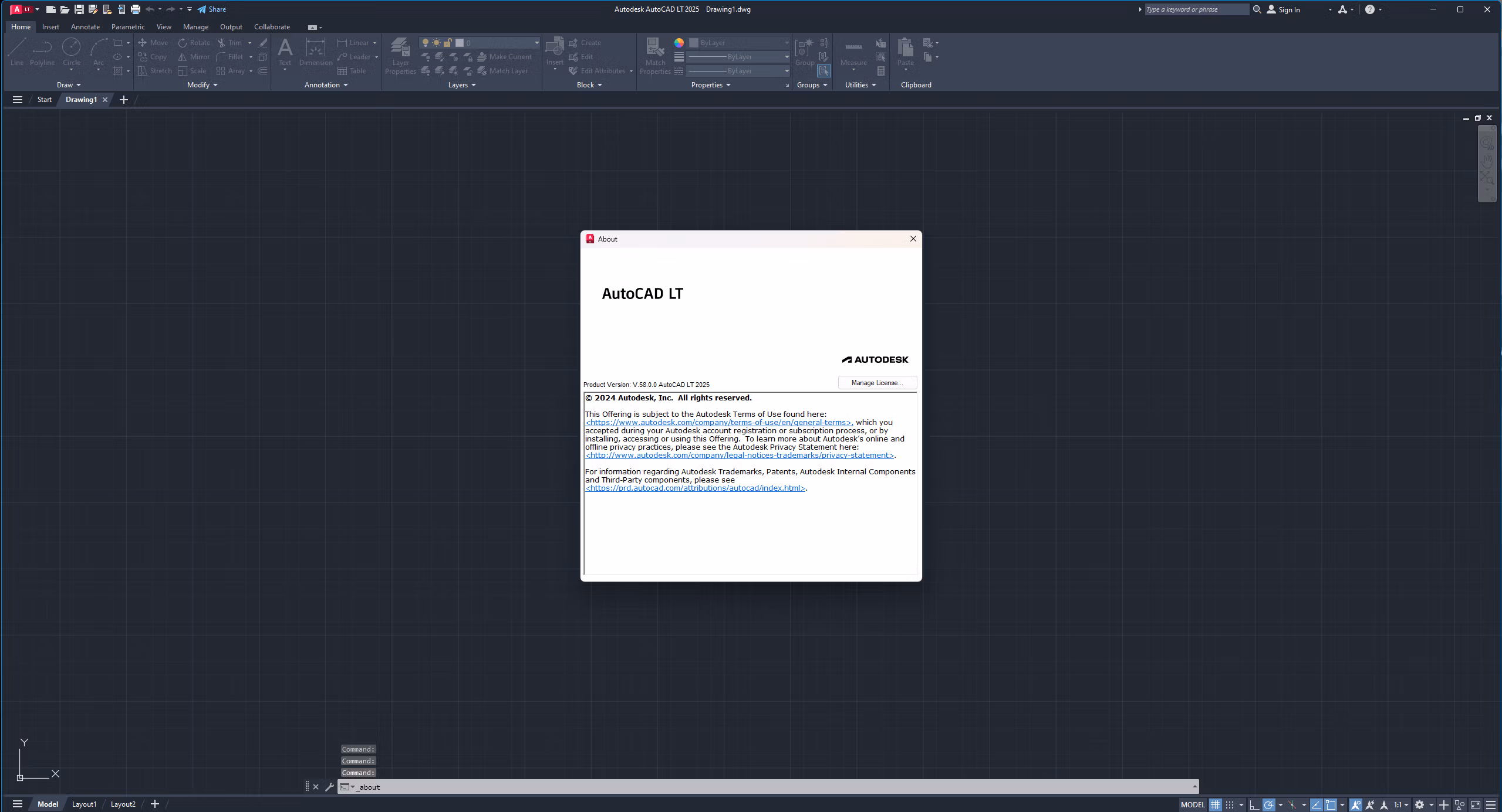 Autodesk AutoCAD LT Screenshot