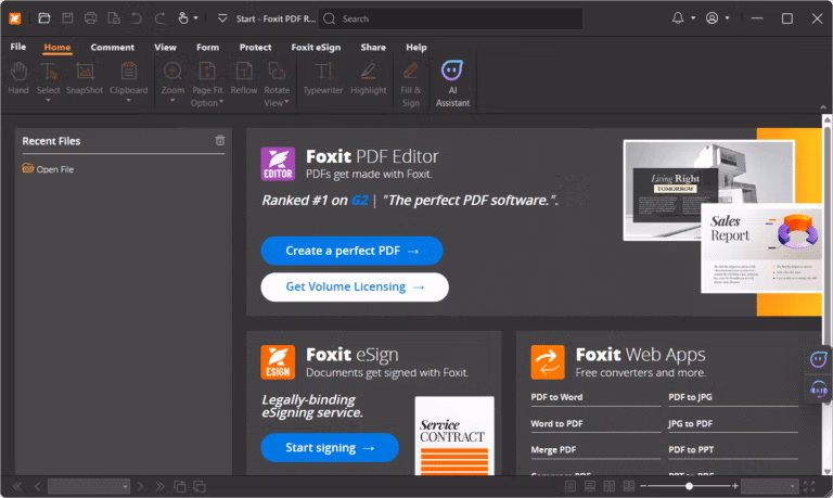 Foxit PDF Reader Screenshot