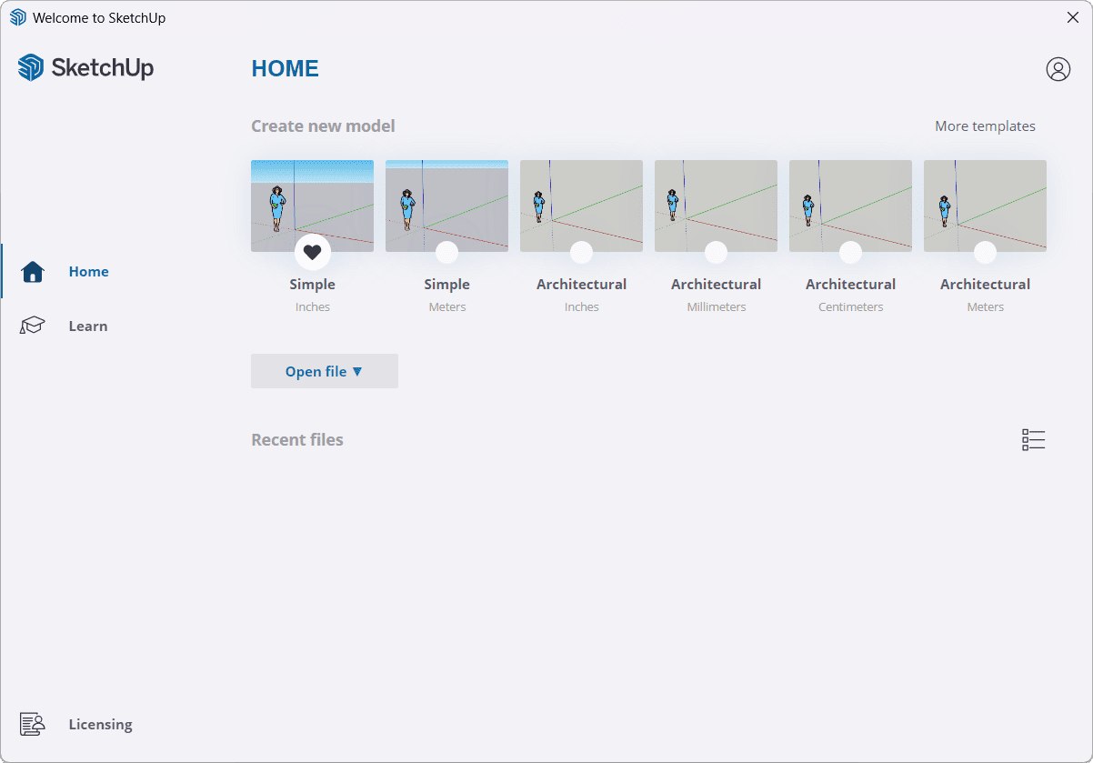 SketchUp Pro Main Window