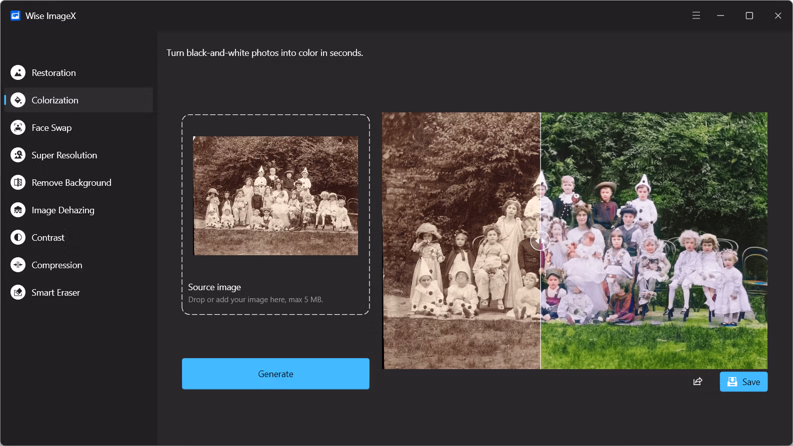 ImageX Picture Colorization