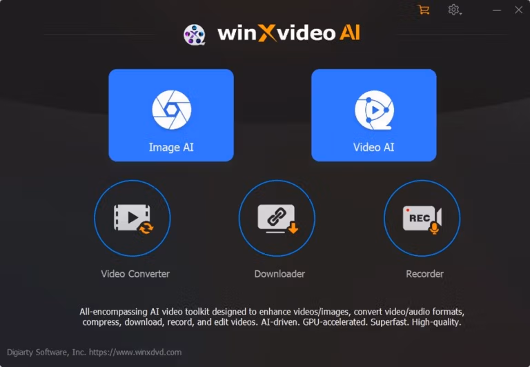Winxvideo AI interface