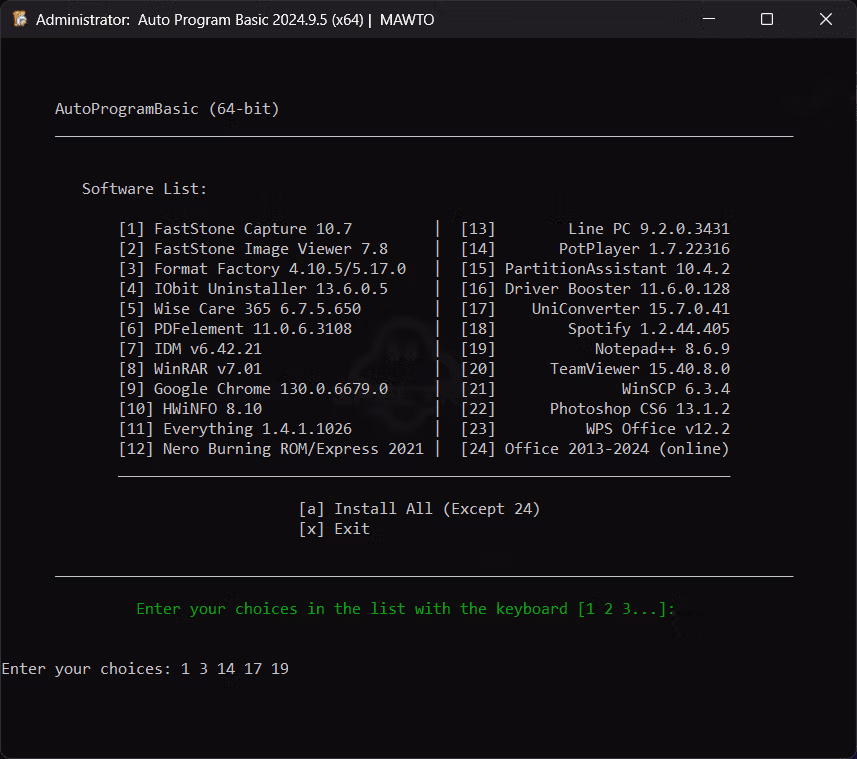 Auto Program Basic Screenshot 1