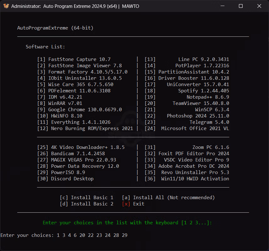 Auto Program Extreme screenshot 1