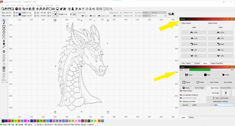 LightBurn Screenshot