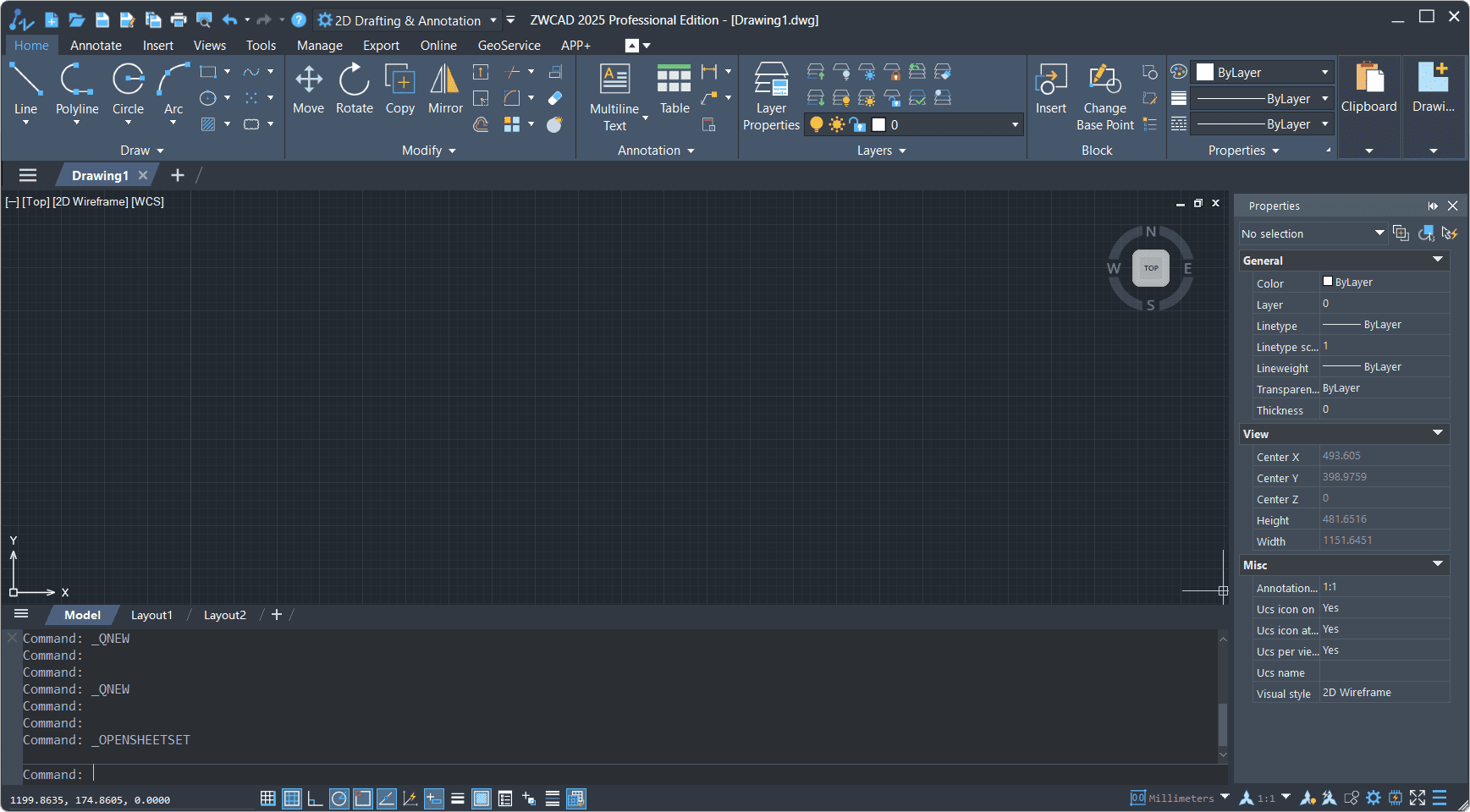 ZWCAD Pro 2025 Screenshot