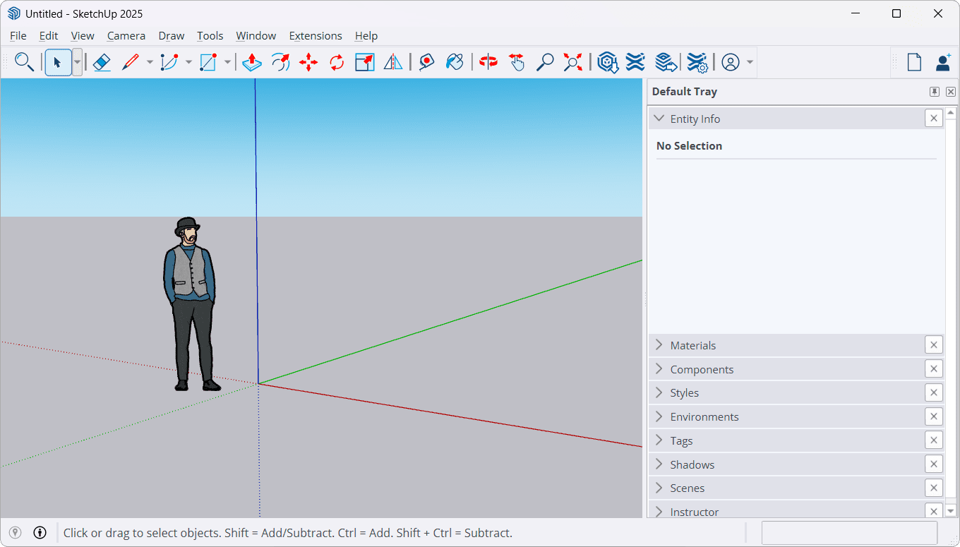SketchUp Pro 2025 Screenshot