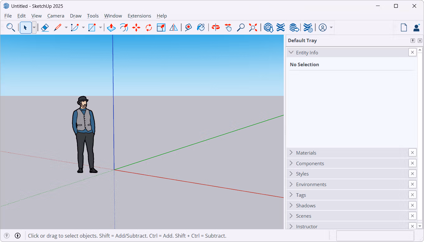 SketchUp Pro 2025 Screenshot